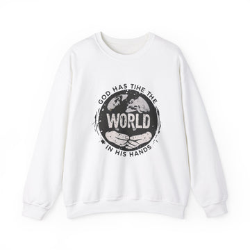 Religious Sweatshirt - God has the world in his hands